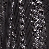 Lurex Ribbed Knit High Waisted Pants