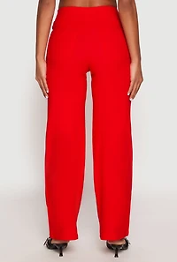 Womens Hyperstretch Zip Front Pants, Orange, Size L