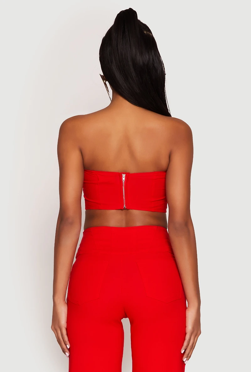 Hyperstretch Strapless Bustier Top