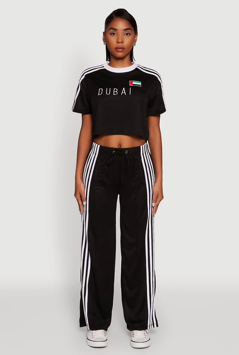 Womens Graphic Cropped Soccer Jersey,