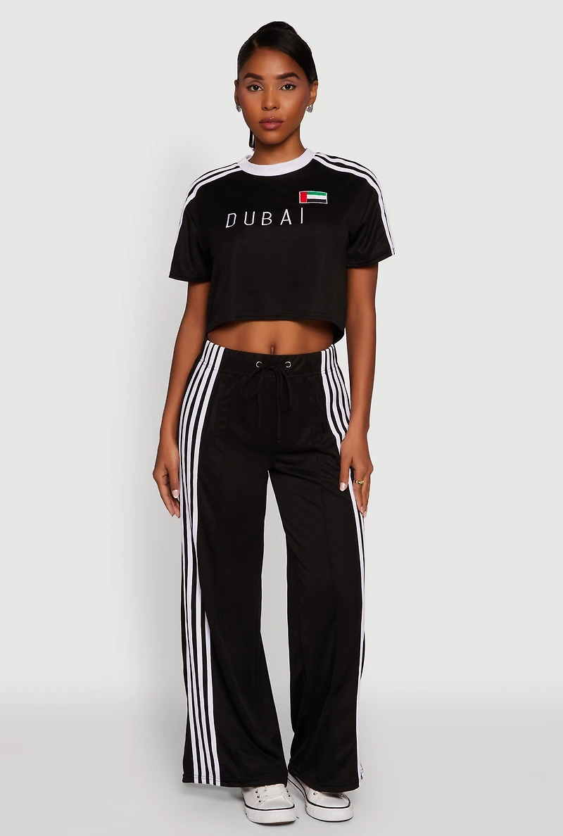 Womens Graphic Cropped Soccer Jersey,