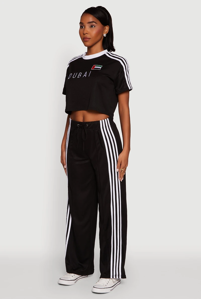 Womens Graphic Cropped Soccer Jersey,