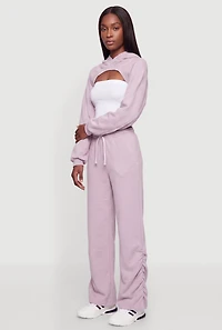 Fleece Lined Cropped Hoodie