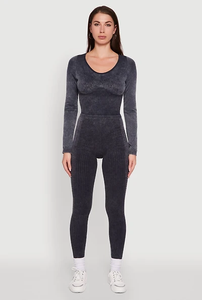 Seamless Laser Cut Corset Detail Crop Top