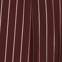 Metallic Button Front Pinstripe Blazer Vest