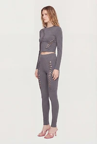 High Waisted Cut Out Leggings