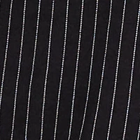 Pinstripe Ponte Layered Look Crop Top