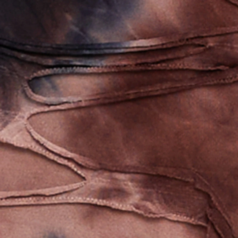 Tie Dye Slashed Straight Leg Pants