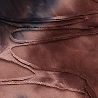 Tie Dye Slashed Straight Leg Pants