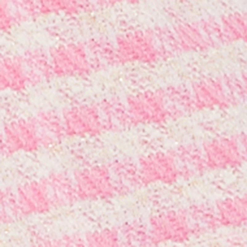 Plaid Tweed High Waisted Flare Dress Pants