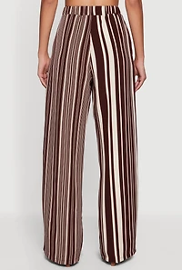 Striped High Waisted Wide Leg Pants