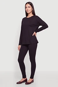 Basic Long Sleeve Crew Neck Tee