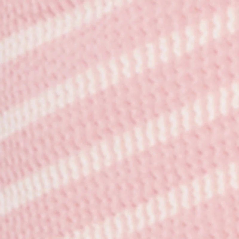 High Waisted Ribbed Knit Striped Pants