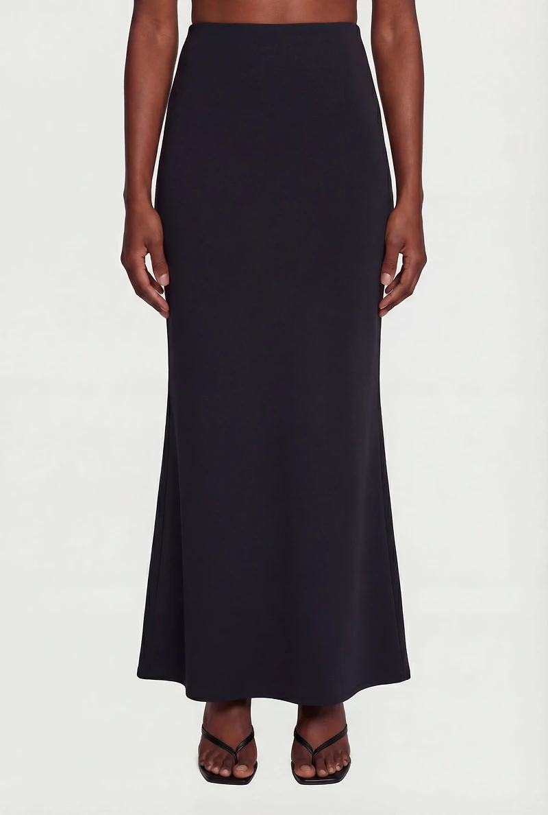 High Waisted Mermaid Maxi Skirt