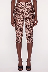 Leopard Print Skinny Capris