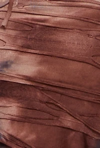 Tie Dye Slashed Crop Top