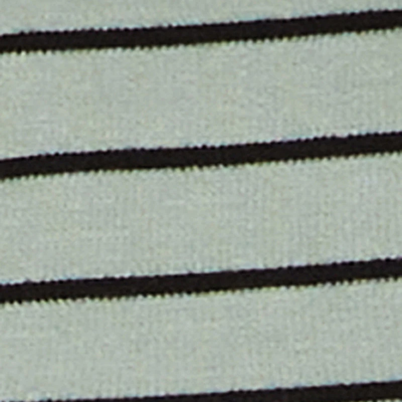 Trendy Striped Brushed Knit Crop Top