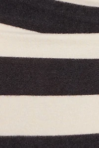 Brush Knit Striped Crop Top