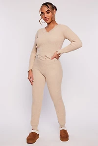 Distressed Hem Joggers