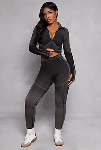 Contrast Stripe Seamless Leggings