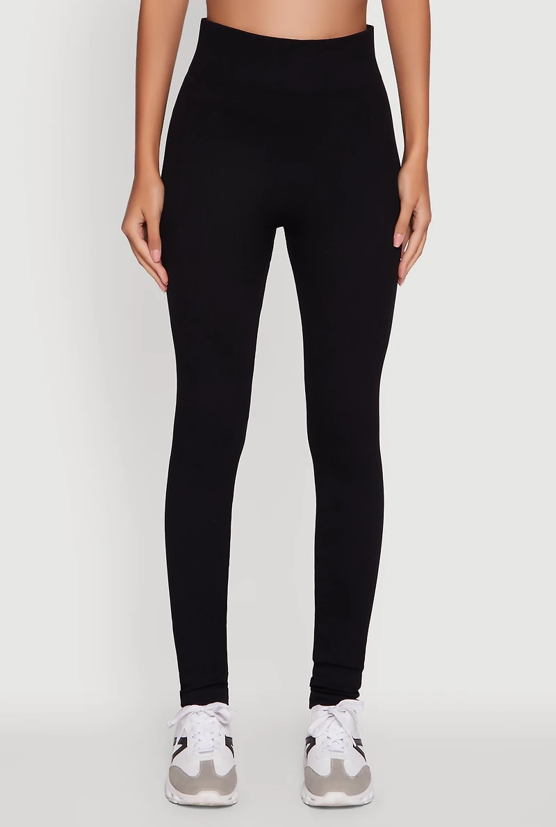 Womens Seamless Ruched Back High Waisted Leggings, Black, Size S-M