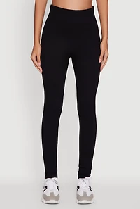 Womens Seamless Ruched Back High Waisted Leggings, Black, Size S-M