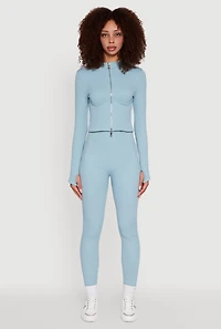 Womens Seamless Ruched Back High Waisted Leggings, L-XL