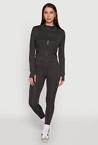 Solid High Waisted Yoga Pants