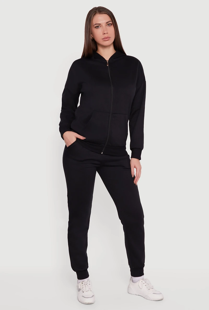 Drawstring Waist Slim Fit Joggers