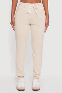 Drawstring Waist Slim Fit Joggers