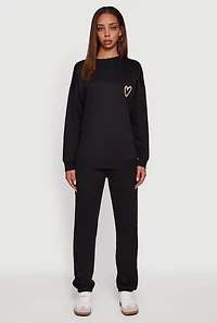 Womens Good Vibes Only Crew Neck Sweatshirt,