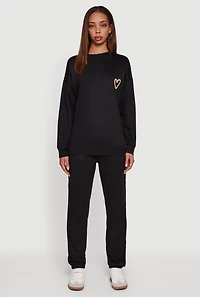 Womens Mid Rise Drawstring Fleece Sweatpants,