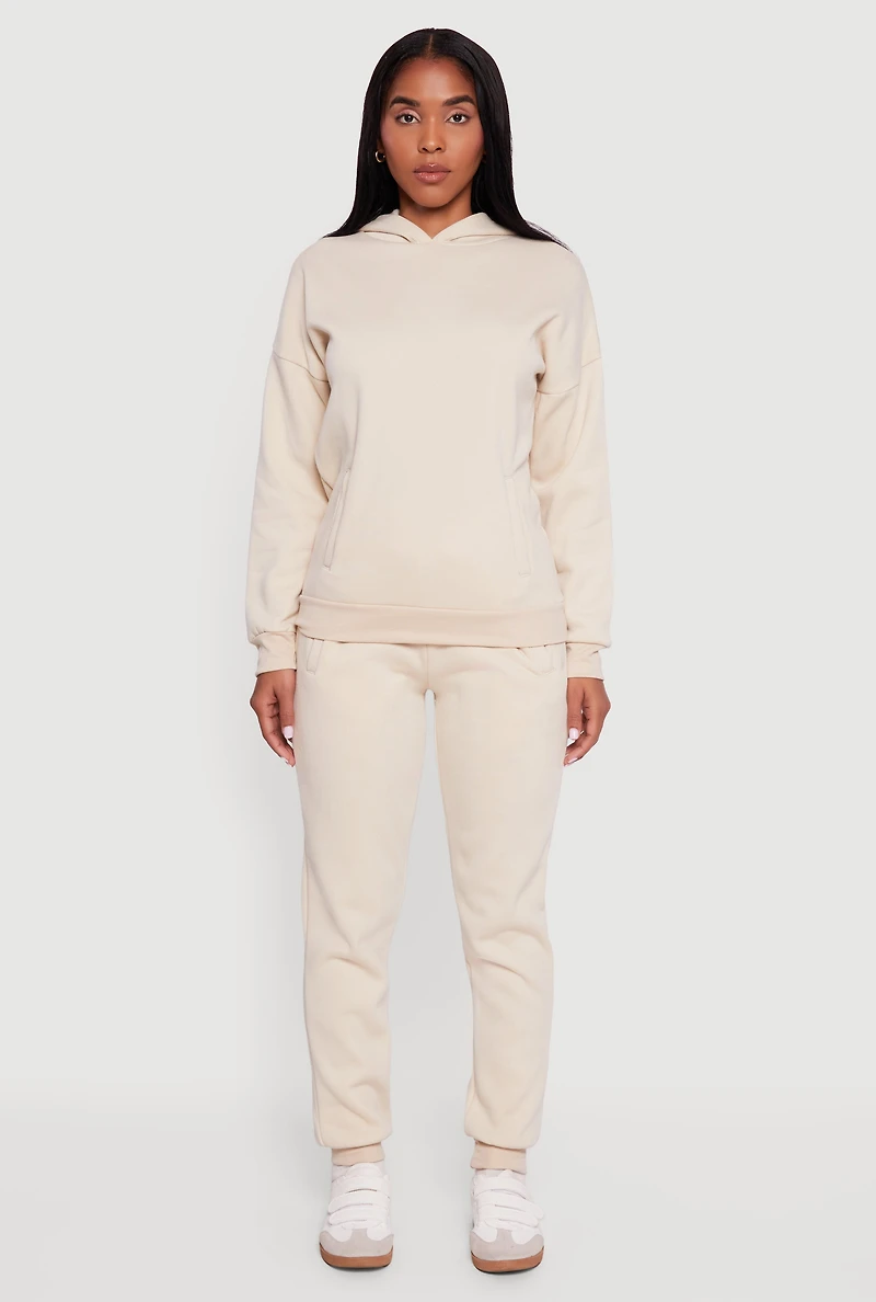 Elastic Waist Pull On Slim Fit Joggers