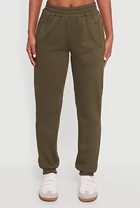 Elastic Waist Pull On Slim Fit Joggers