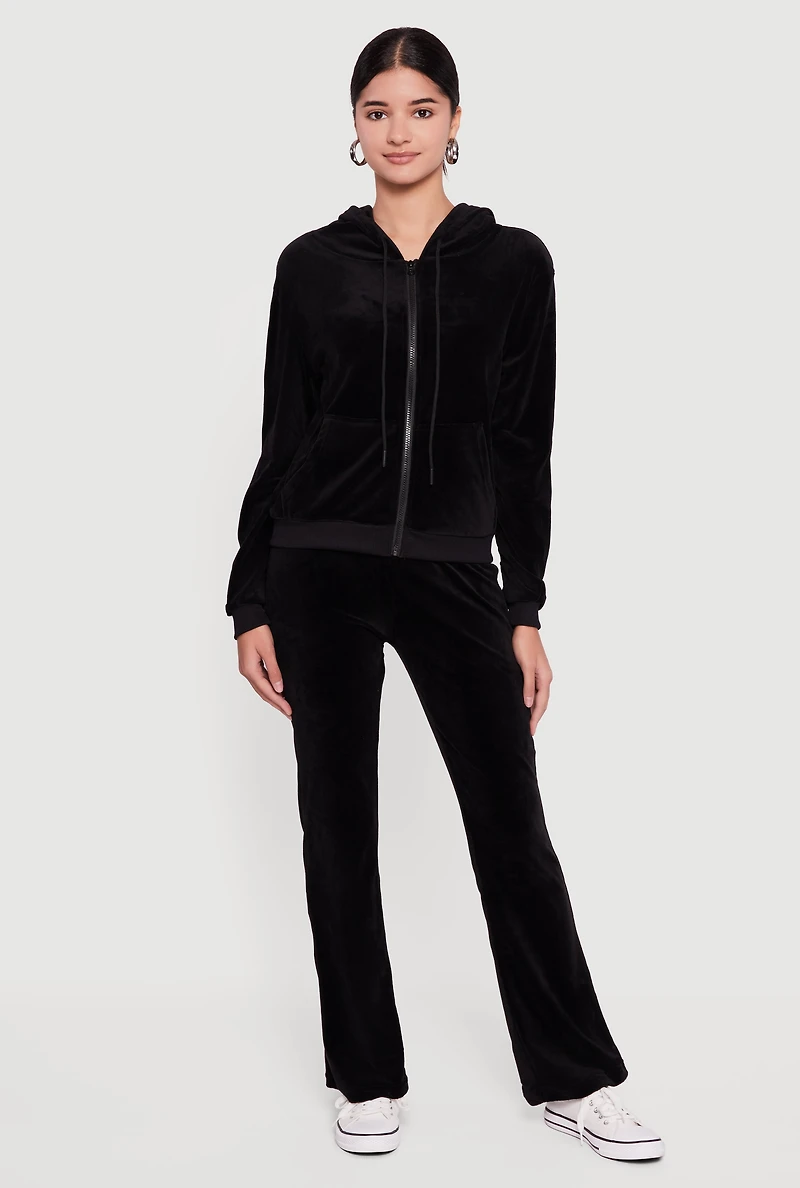 Trendy Pull On Velour Pants