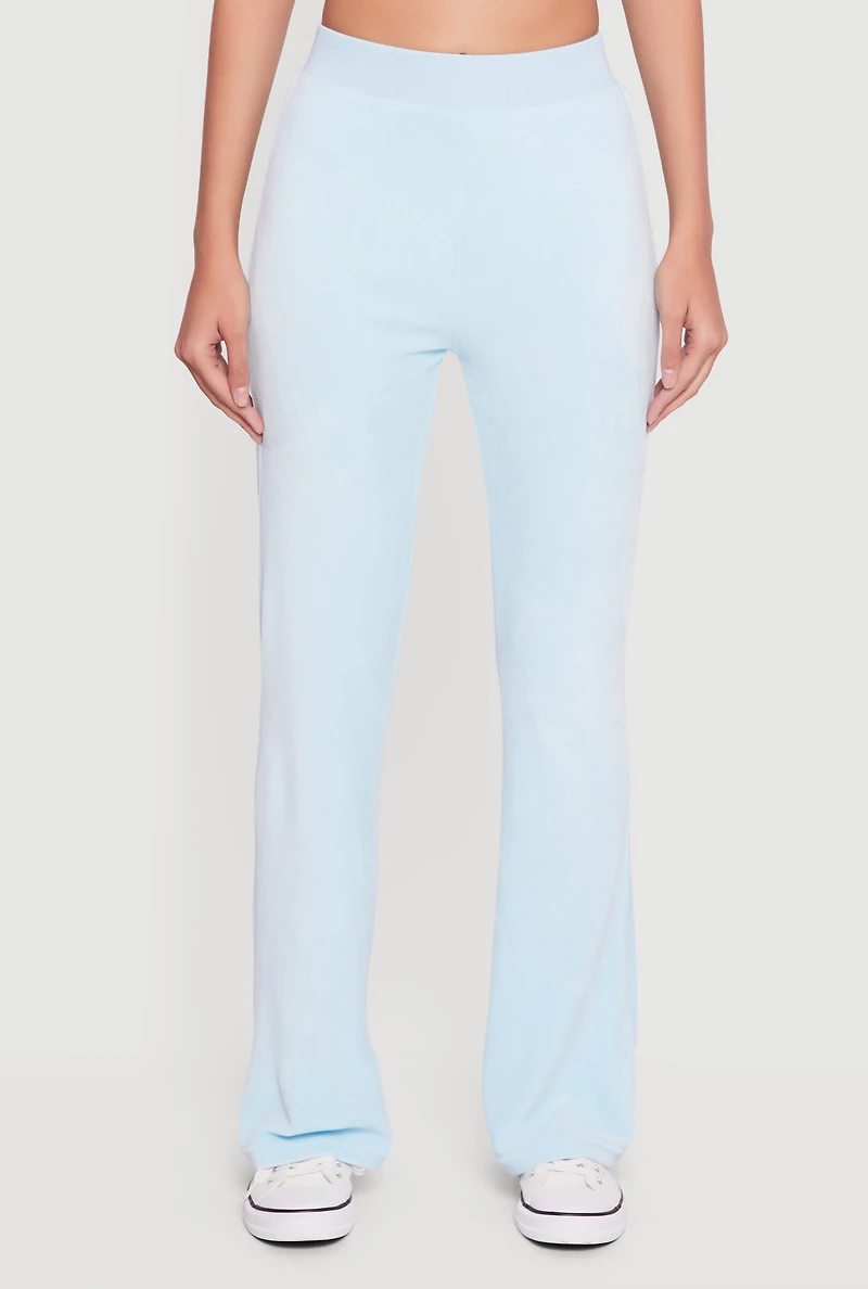 Trendy Pull On Velour Pants