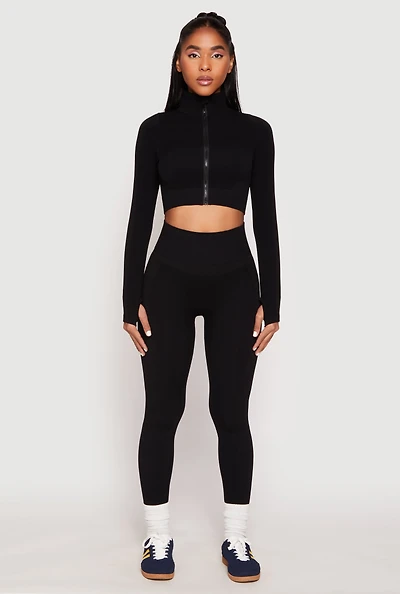 Seamless Compression Rib Leggings