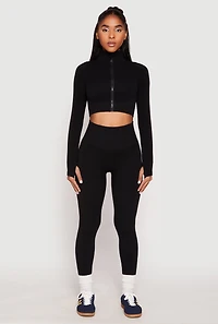 Seamless Compression Rib Leggings