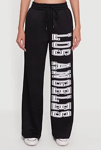 Los Angeles Graphic Wide Leg Sweatpants