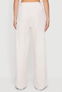 Velour High Waist Wide Leg Sweatpants