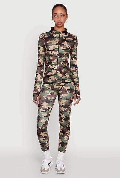 High Waisted Camouflage Leggings