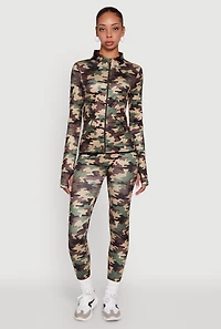 High Waisted Camouflage Leggings
