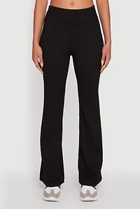 Womens Solid Flare Yoga Pants,