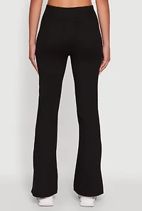 Womens Solid Flare Yoga Pants,
