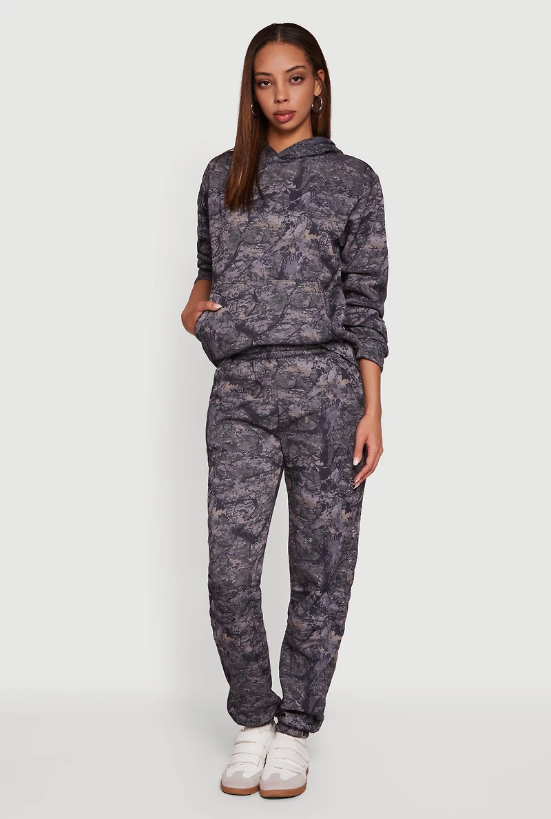 Hunter Camo Fleece Pullover Hoodie