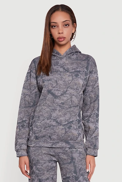 Hunter Camo Fleece Pullover Hoodie