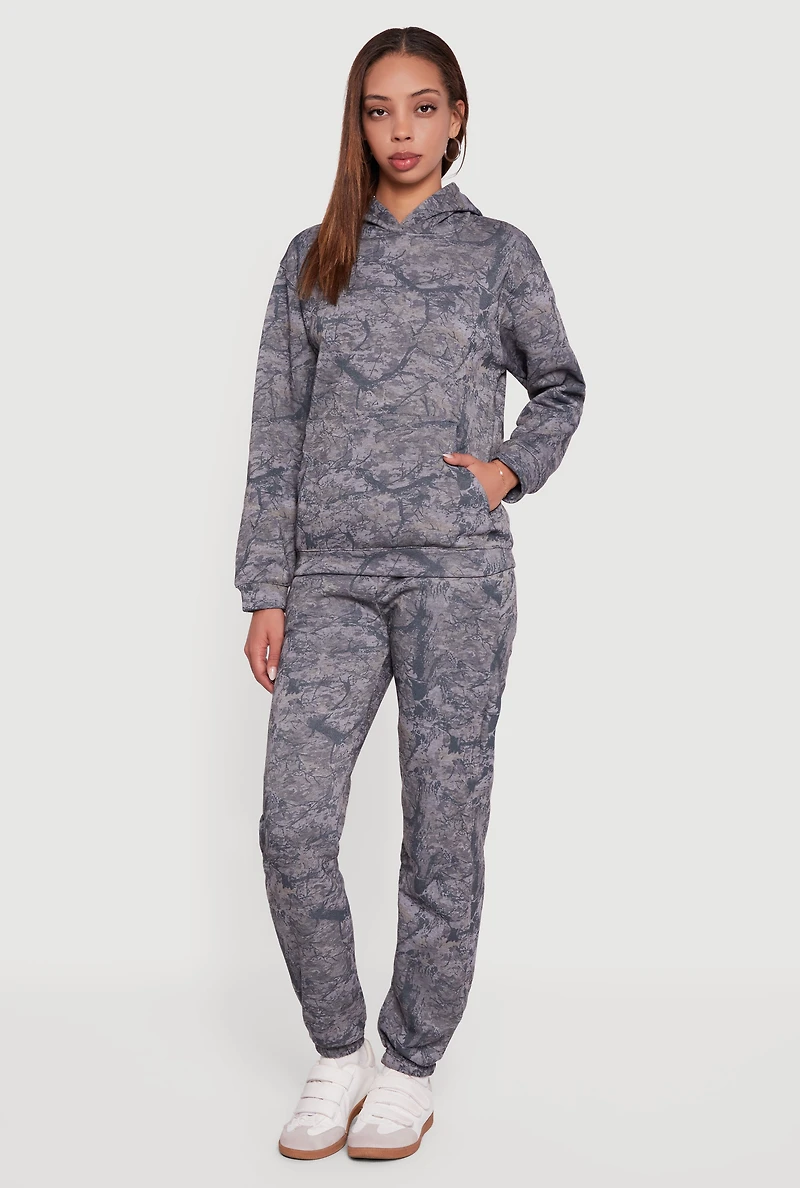 Hunter Camo Fleece Pullover Hoodie