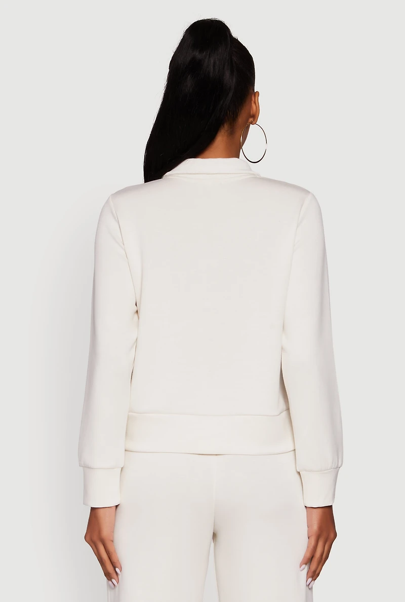 Half Zip Pullover Sweatshirt