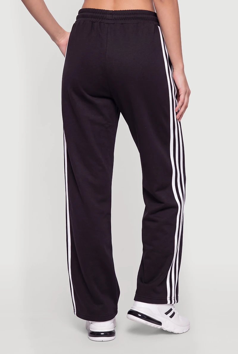 Contrast Trim Fleece Lined Sweatpants