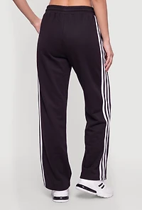 Contrast Trim Fleece Lined Sweatpants